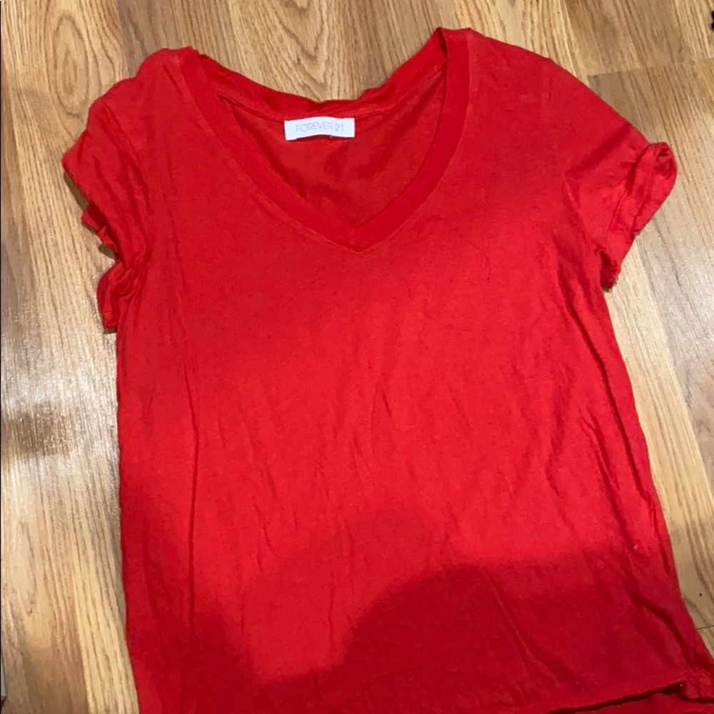Forever 21 red v-neck